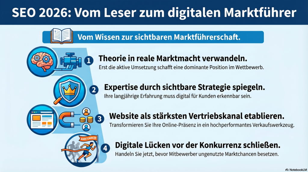 Ihr nächster Schritt Vom Leser zum digitalen Marktführer