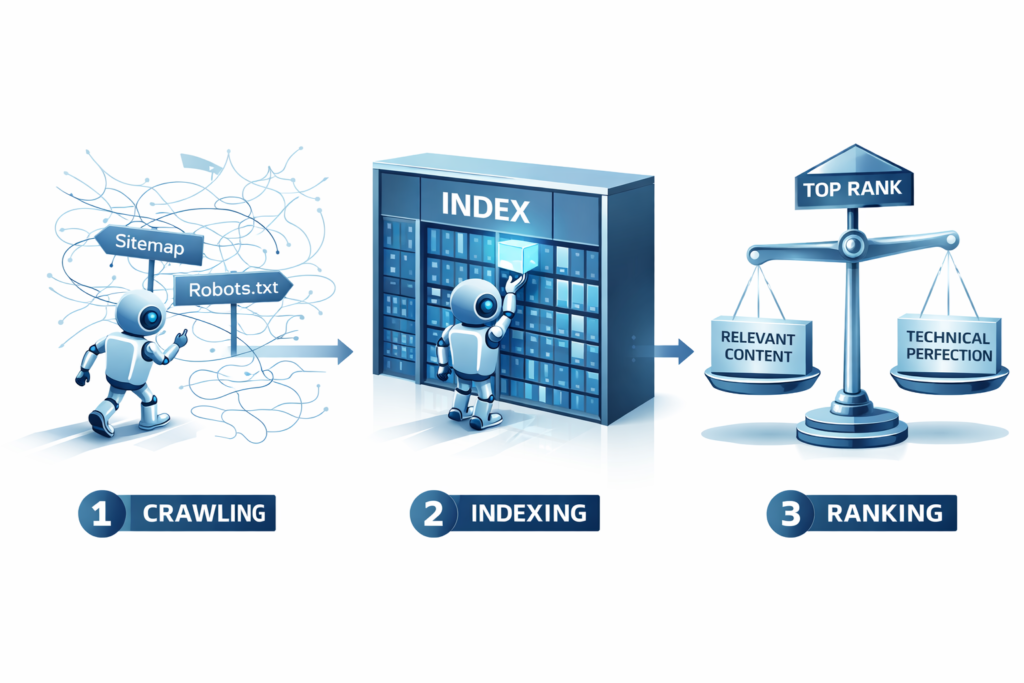 Wie funktionieren Suchmaschinen? Der Prozess hinter den Kulissen der digitalen Macht